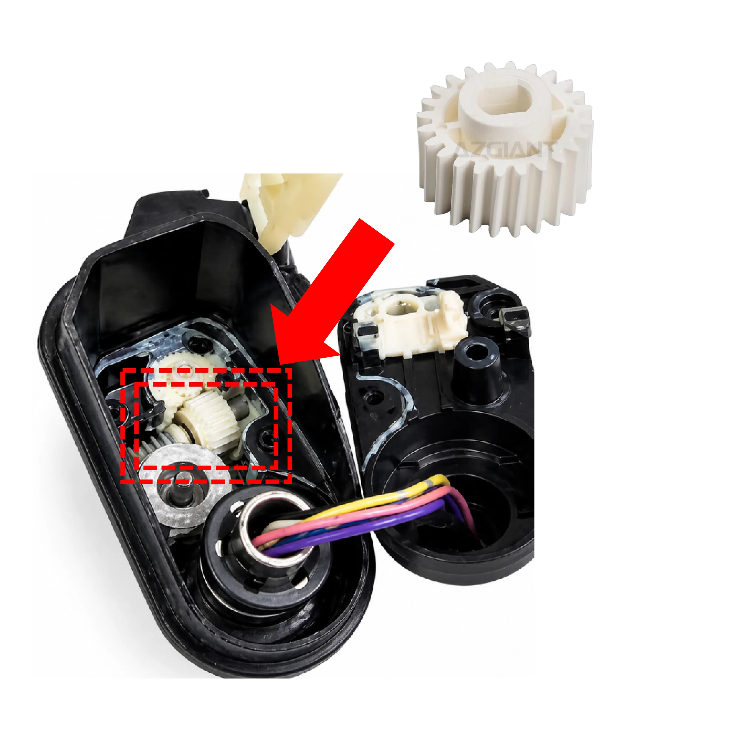 engrenages-de-remplacement-pour-moteur-d'actionneur-de-retroviseur-honda-city-mk3-2008-2014-10-pieces-en-plastique-neuf