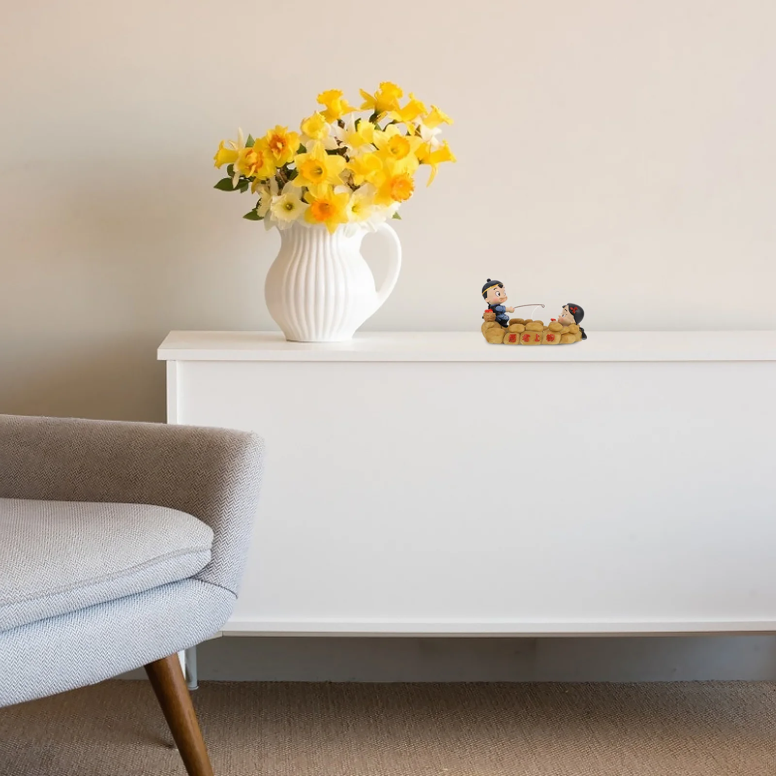 

Romantic Resin Couple Ornaments Refined Life Desktop Decor for Home Office Study Wedding Anniversary Gift