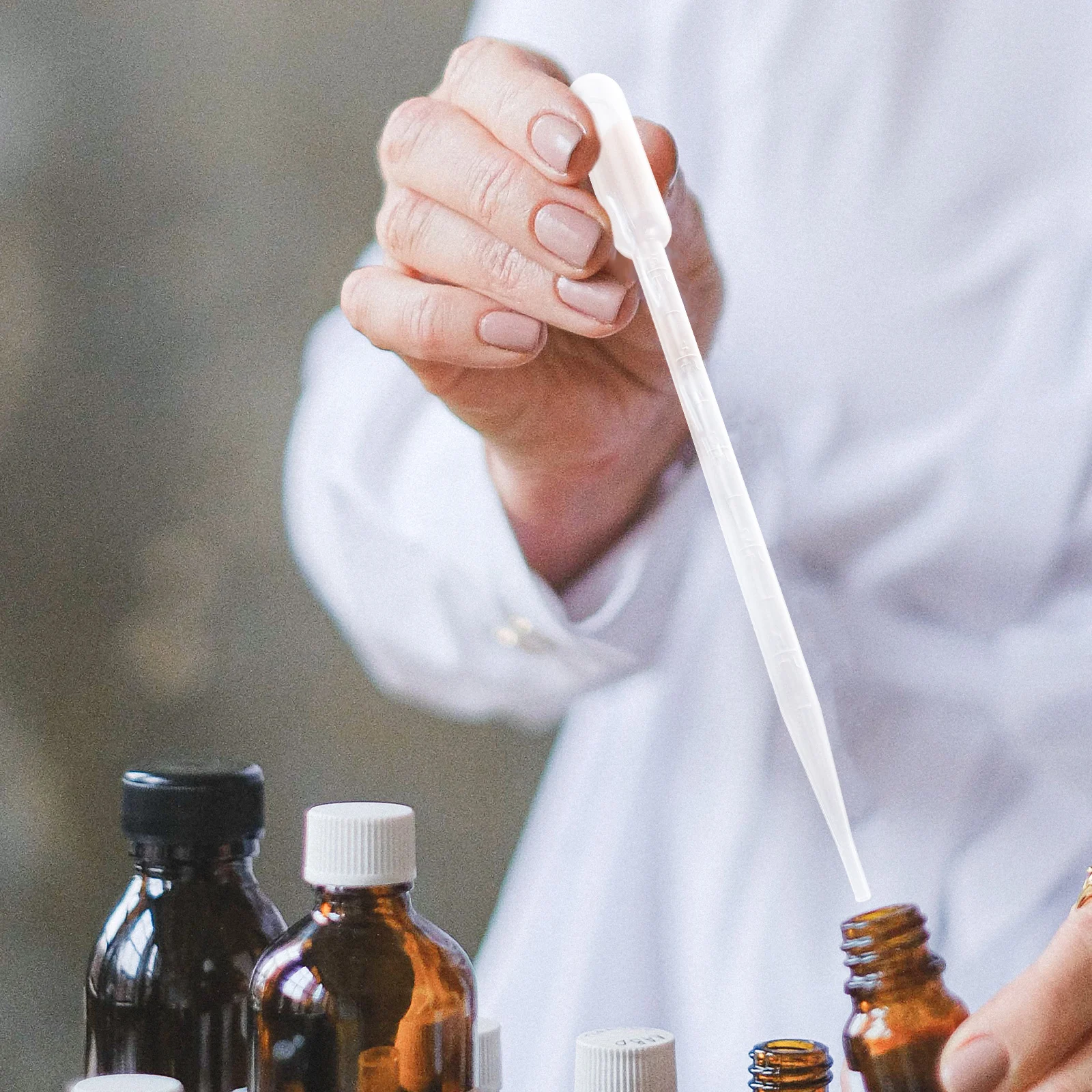 

100 Pcs Pipette Dropper Plastic Lab Pipettes Liquid Essential Oil Bottle Transfer Chemistry