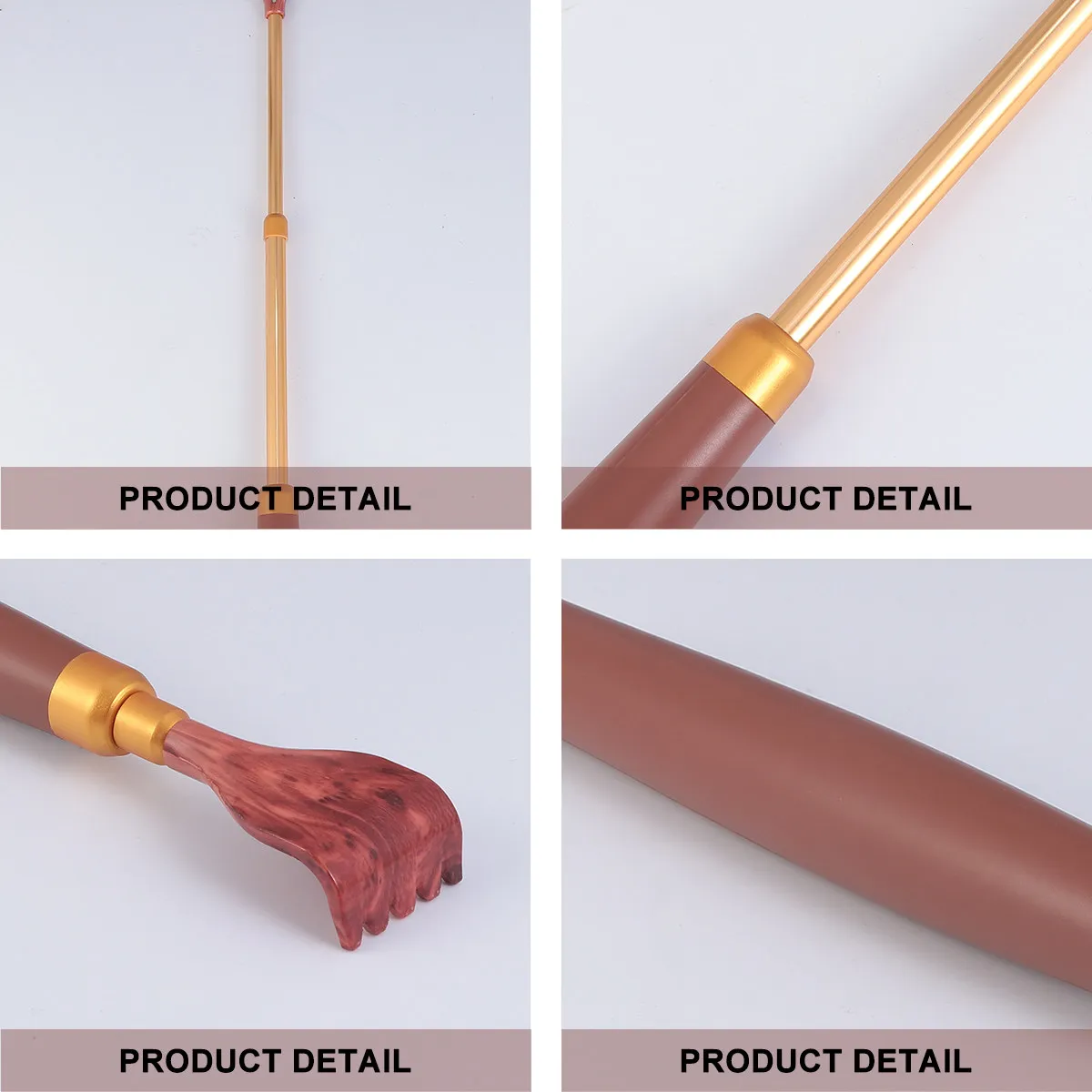 Extendable Back Scratcher Body Relaxation Massager Portable Telescopic Itching Relief Scratcher for Old People Pregnant Women