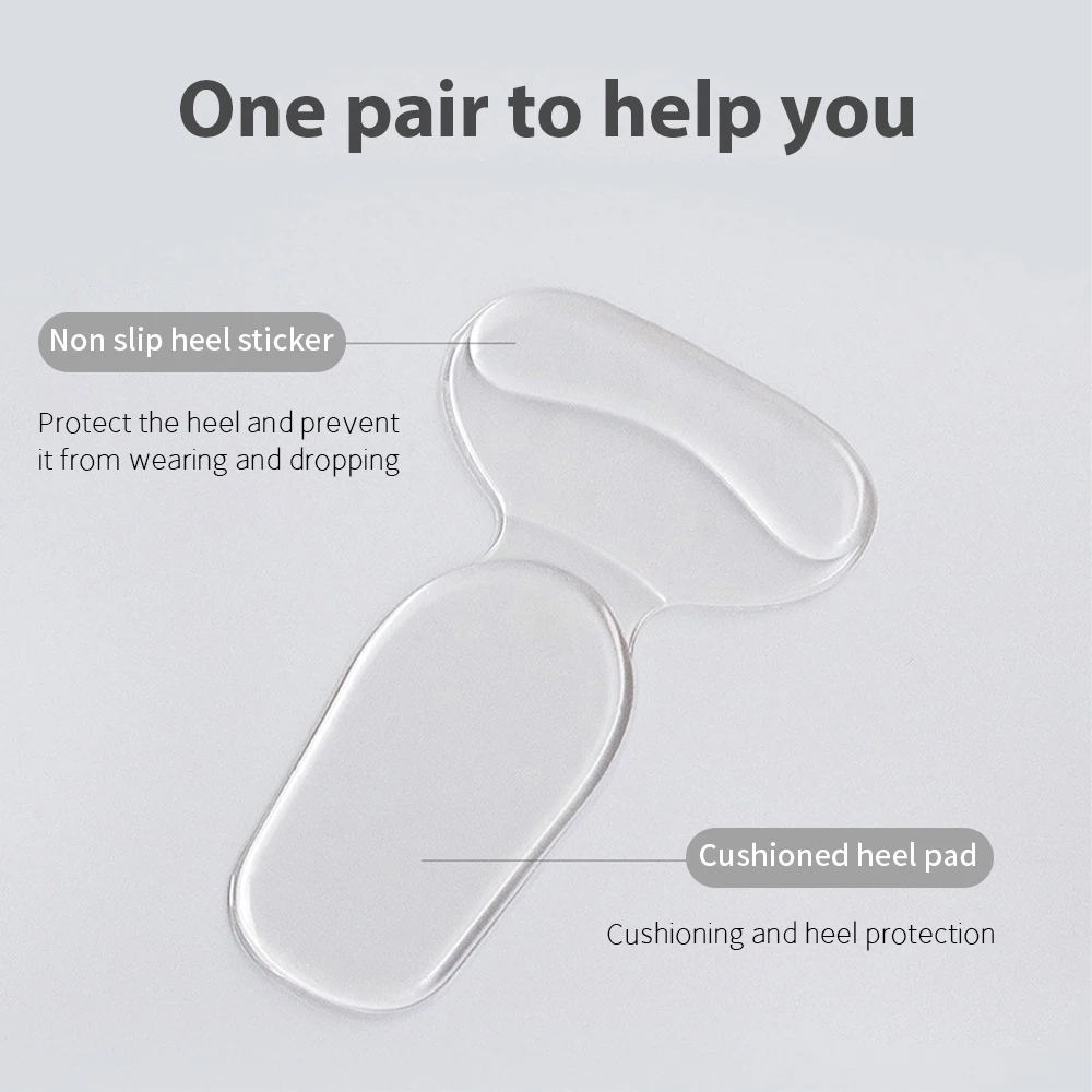 1Pair Silicone Heel Patch Women Pain Relief Foot Care Half Insoles Cushion Antiwear Protector Stickers High Heels Shoe Pads