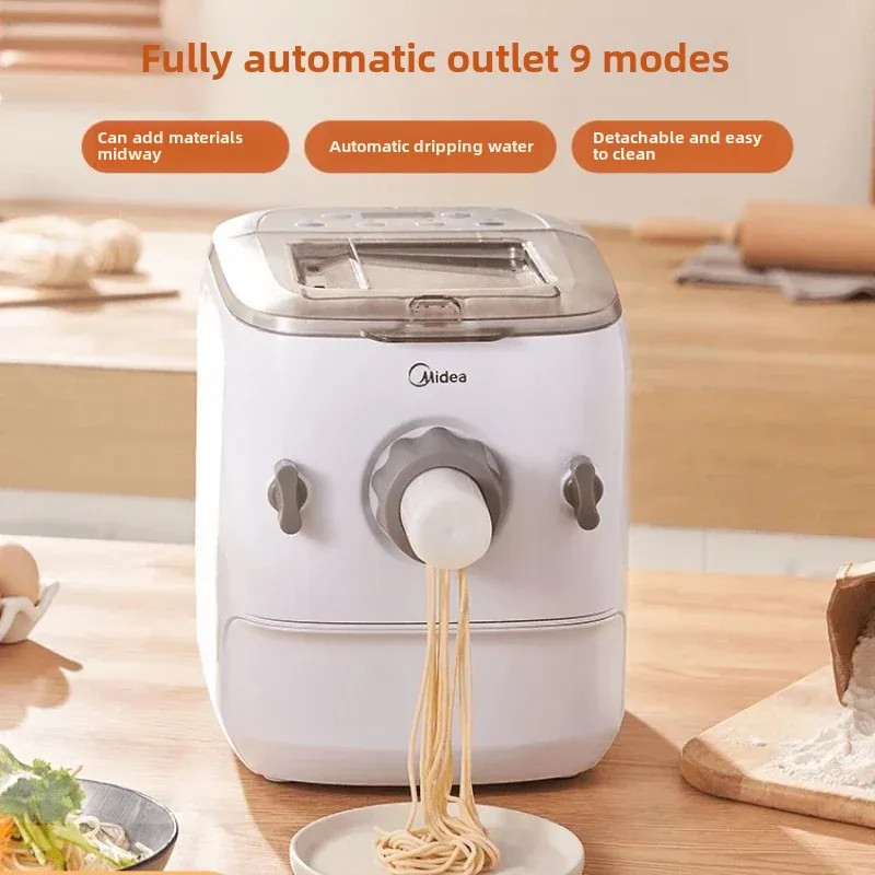 Noodles Maker Machine Noodle Paste Electric Pasta Making 220V Home Automatic 6 Sets Die Head Press Dough Roller Automaton Fully