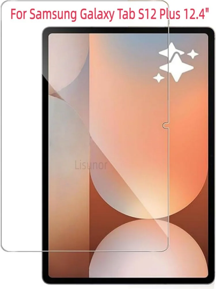 1 PCS 9H Tempered Glass Tablet Screen Protector For Samsung Galaxy Tab S12 Plus 12.4 Inch Anti Scratch HD Clear Protective Film