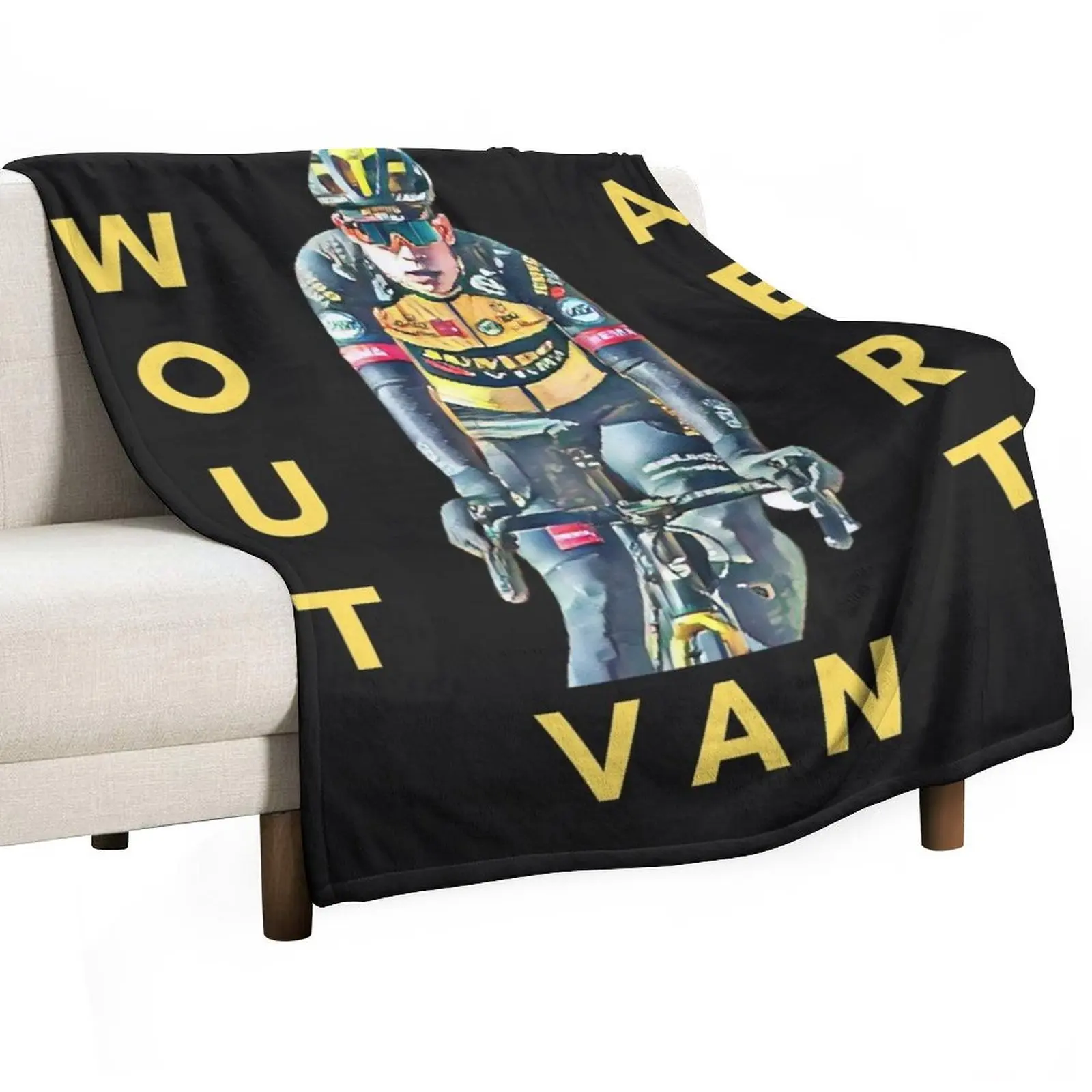 Wout Van Aert Essential Wout Van Aert Throw Blanket Shaggy For Decorative Sofa Designers Softest Blankets