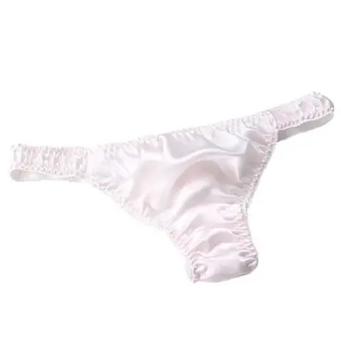 

Шелковые стринги, 100% шелковые женские и мужские сексуальные дышащие стринги с низкой талией и Т-образной спинкой, подарок на День святого Валентина