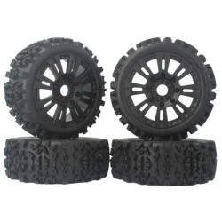 Wstępnie klejony RC 1/8 Off-road Car Tires Buggy Wheels Tires z piastą 17mm do KYOSHO HPI LOSI HSP GT2 Hobao Redcat Axial Traxxas Vkar