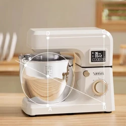 Mini Kitchen Mixer, Automatic Dough Kneader and Fermentation Machine for Home Use, Quick Dough Prep,  Easy Clean Device