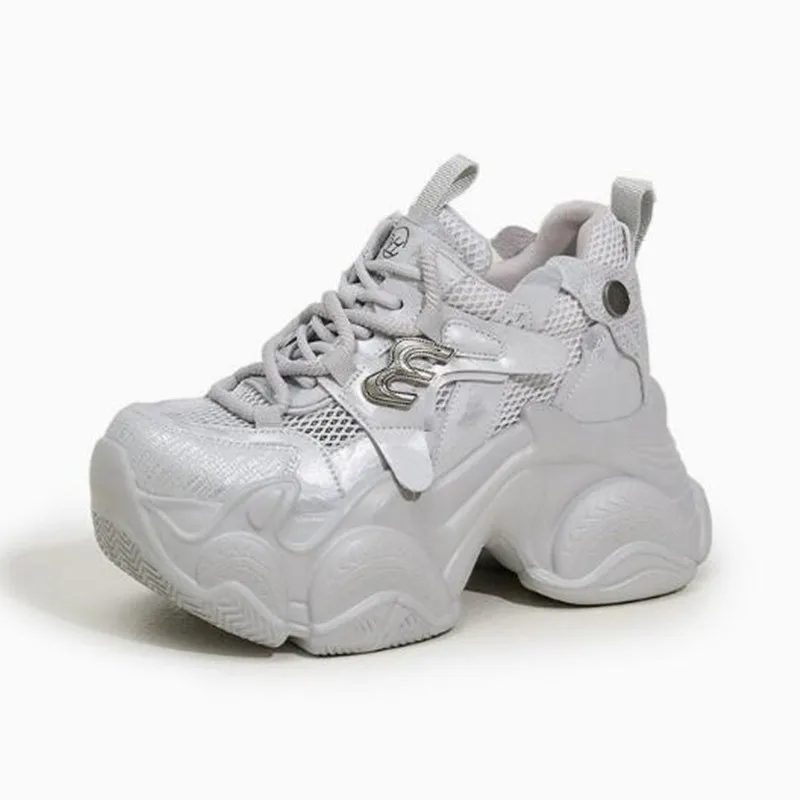 

Women's 2026 Spring and Summer Fashion Versatile Mesh Breathable Shoes Casual Sneakers Thick Sole Inner Heightening Women Shoes
