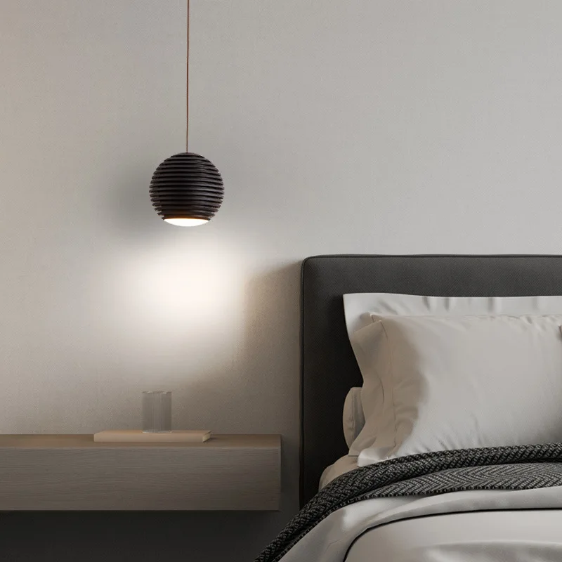 Minimalist LED Pendant Light Modern Luxury Hanging Lamp for Bedroom Bedside Living Room Wall Hallway Bar & Dining