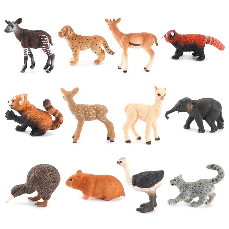 Simulation Marine Animal Penguin Educational Children's Cognitive Model Micro Ornaments Plastic Decoration Gift A0074