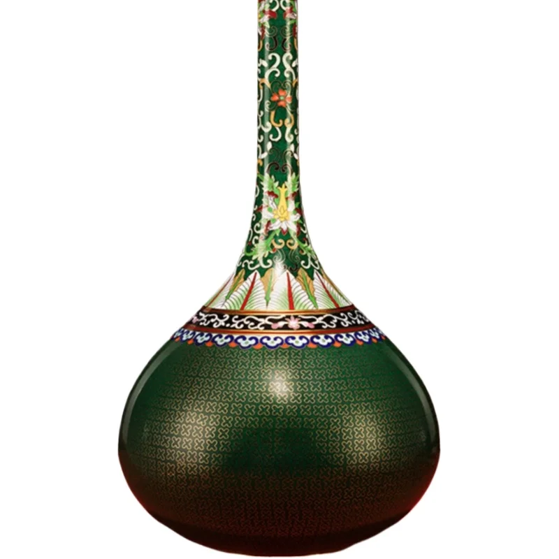 

"Cloisonne Brocade ваза с длинным вырезом" гостиная настольная медная ваза орнамент, украшение для дома поделки