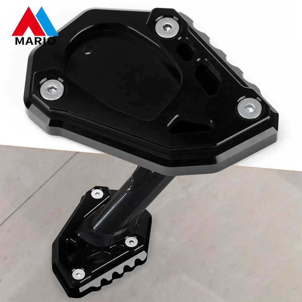 

Black Motorcycle Kickstand Side Stand Foot Enlarge Extension CNC Aluminum For KTM 890 Adv Adventure R 890adv 2019 2020 2021 2022