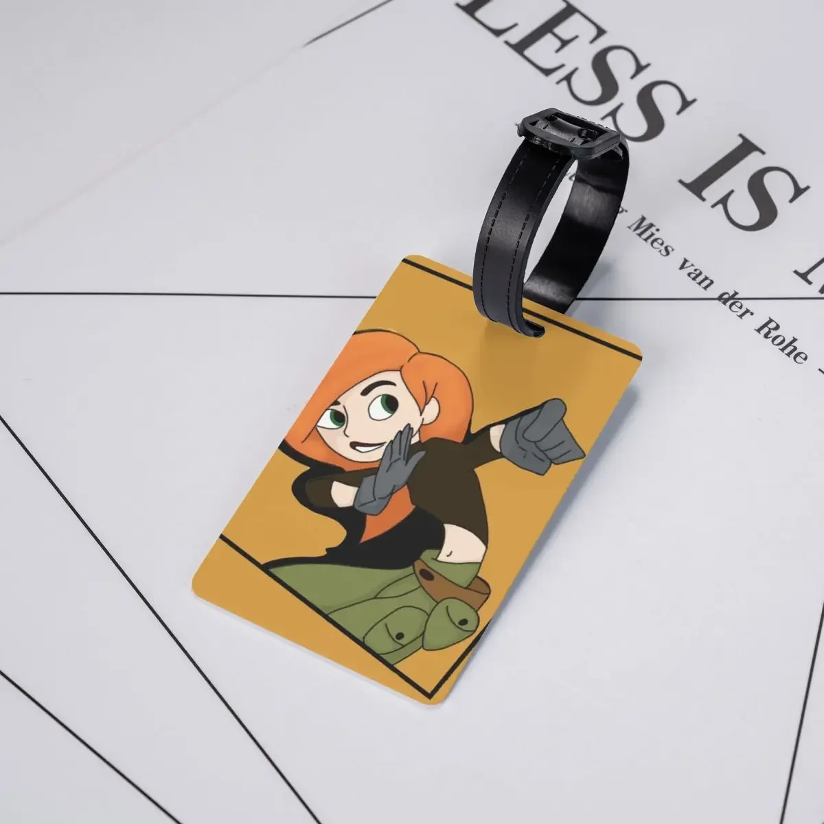 Kim Possible - Comic Panel Style Luggage Tags Suitcase Accessories Fashion Baggage Boarding Tag Label Holder ID Name Address