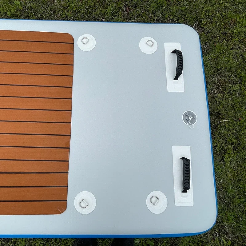 Esteiras de yoga infláveis esteira de ginástica em gota de água ponto tecido fitness flutuante aqua esporte dwf pista de ar para piscina