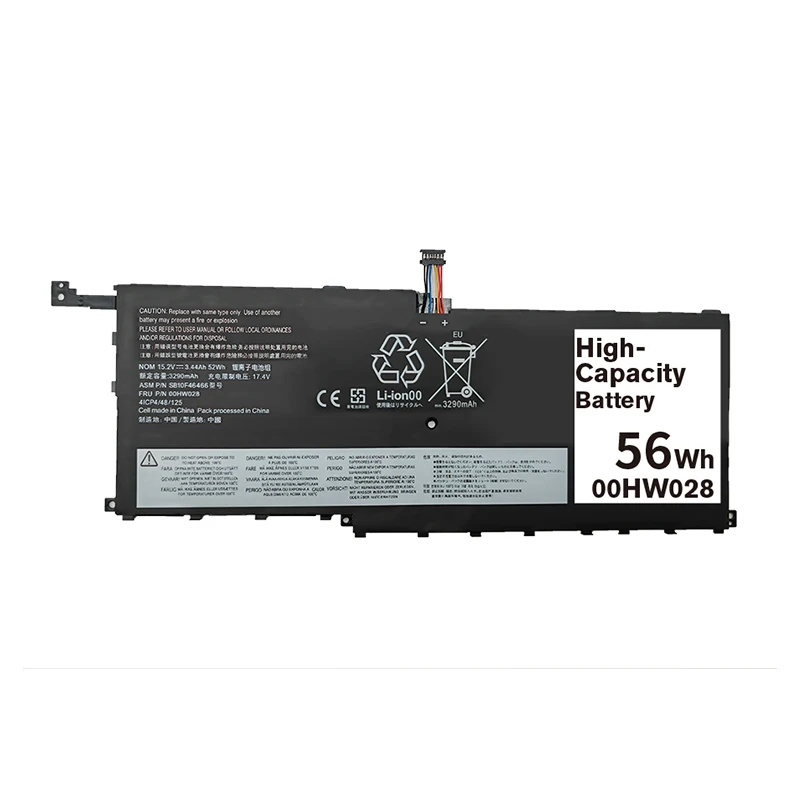 New 00HW028 15.2V 56Wh Laptop Battery 01AV409 01AV439 01AV410 01AV438 for Lenovo X1 Yoga Carbon 4th Gen 2016 X1C 00HW029