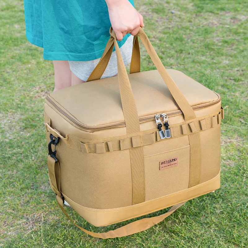 

Camping Bag For Trip Tableware Hiking Accsesories Outdoor Large Capacity Fishing Pack Cookware Stove Picnic Supplies Storage Box
