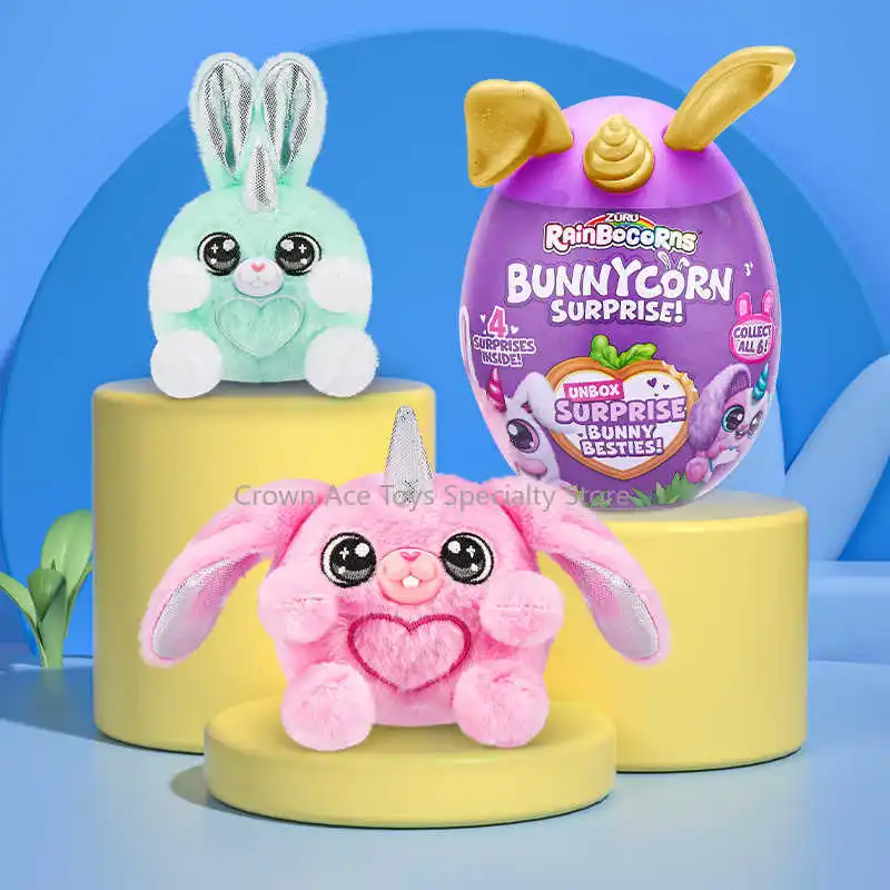 В наличии ZURU Bunnyconn Surprlse So Cute Rabbit Family Surprise Magic Egg Trend Doll Girl Play House Плюшевая игрушка Хобби Подарки