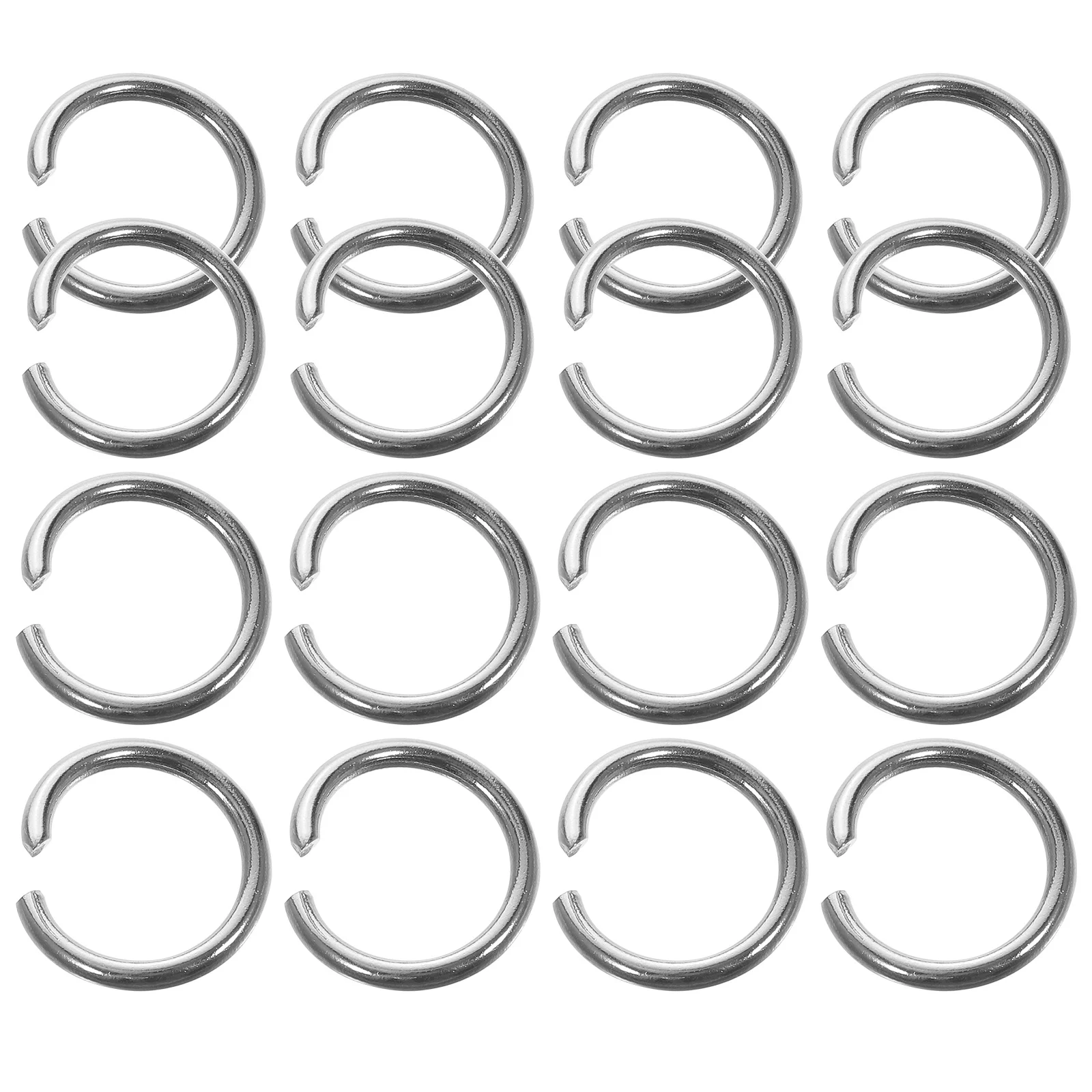 

200Pcs 10Mm Open Jump Rings Stainless Steel Multipurpose Connectors for DIY Jewelry Making Handcraft Keychain Pendant Projects