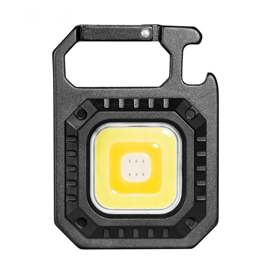 AmmToo-Mini linterna LED magnética COB, luz de trabajo de bolsillo para acampar al aire libre, 800 lúmenes, recargable por USB, focos de 7 modos