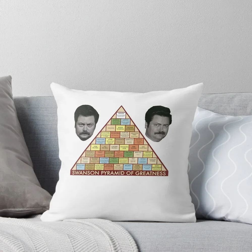 Swanson Pyramid of Greatness Throw Pillow Luxury Living Room Decorative Cushions Pillowcase Cushions pillow