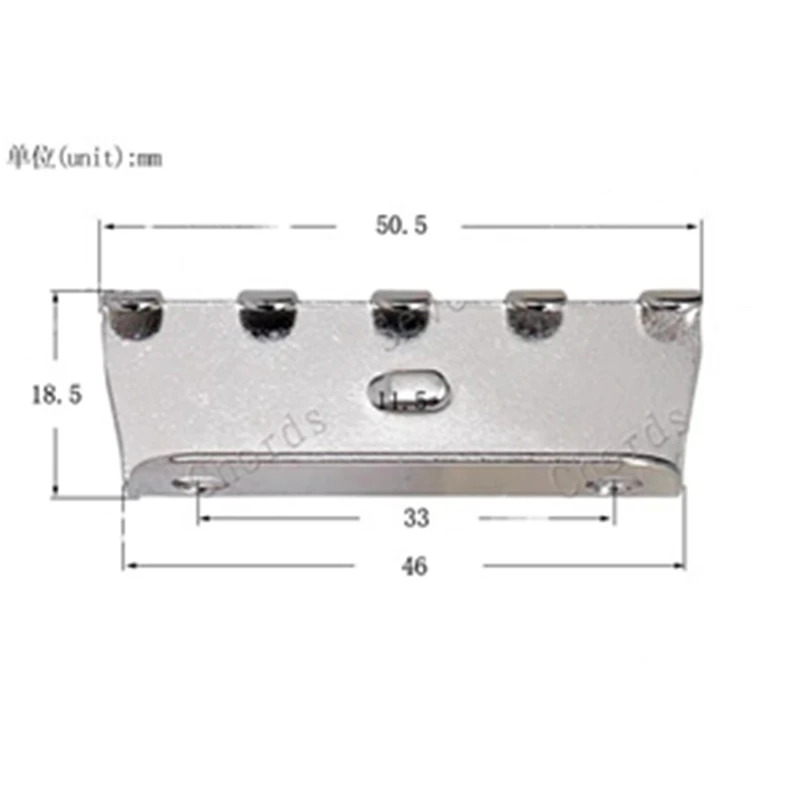 2 Stück, lange Tremolo-Brücke, Klammer zur Befestigung am Korpus, für E-Gitarren-Zubehör, Musikinstrumente. – Detail 6