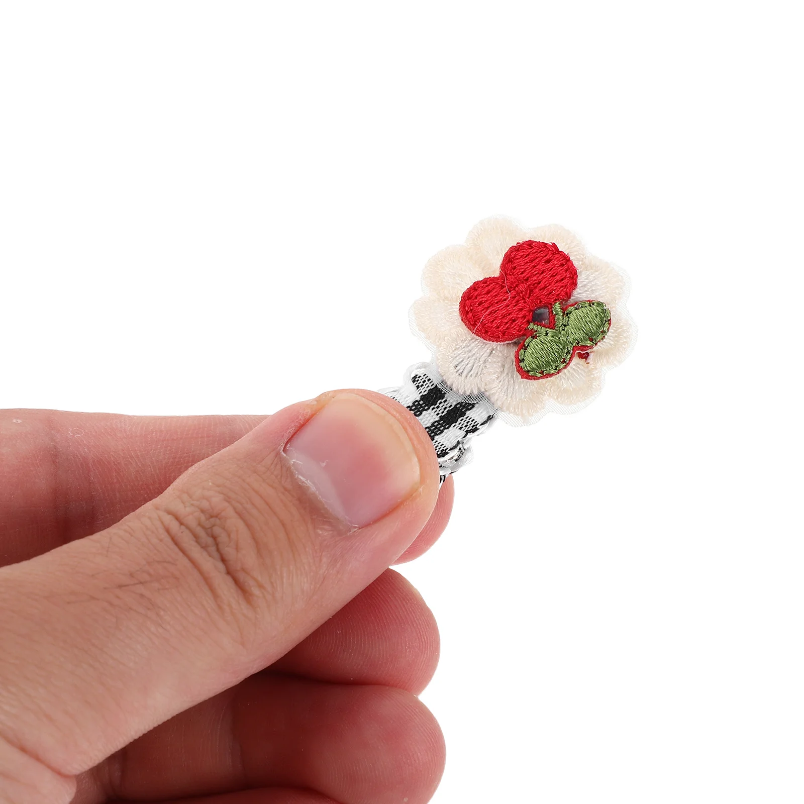 

Mini Cherry Strawberry Hair Clips Plaid Duckbill Barrettes Fruit Design Non-Slip Grip For Holiday Party Women Hair