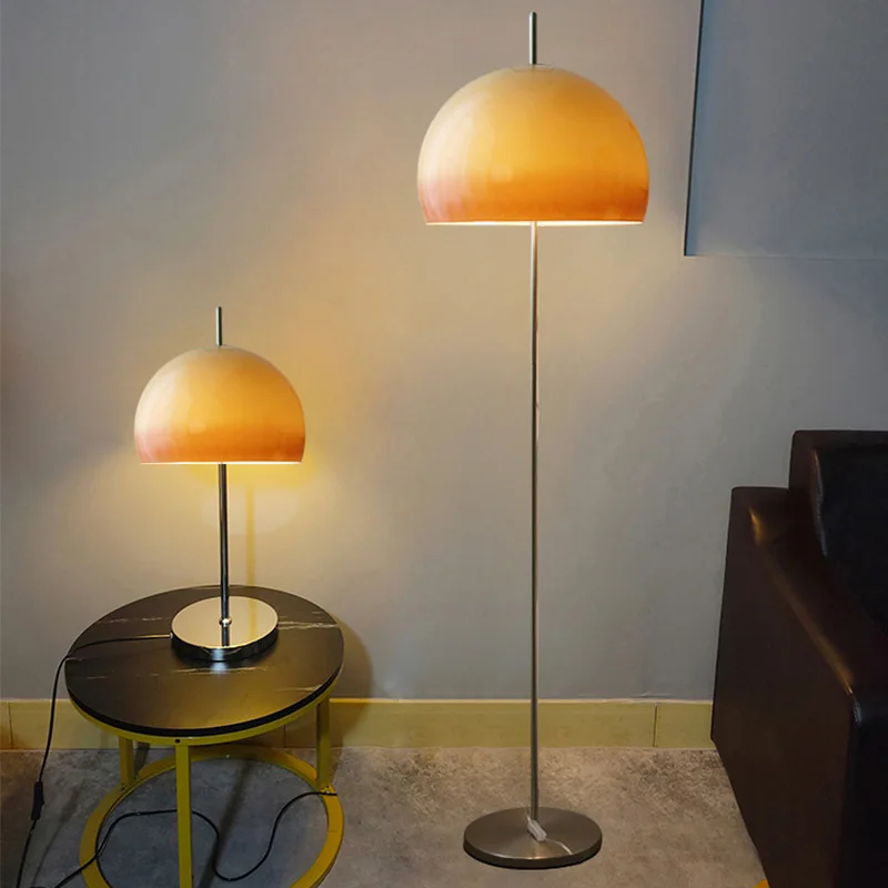 

Medieval living room floor lamp vintage simple retro Bauhaus house quiet bedroom bedside decorative mushroom table lamp