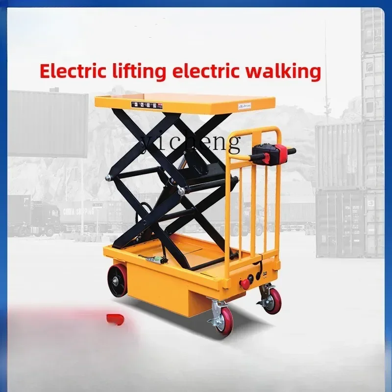 C6.17 all-electric platform truck hydraulic lift table forklift mobile scissor fork electric lift small truck cart
