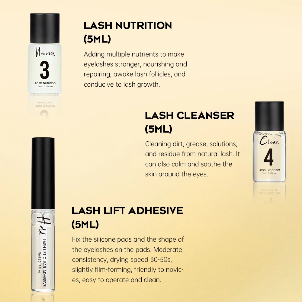 Gollee Lash Lifiting Set Treatment Eyelash Perm Kit Lasting 2 Months Enhancer Eyelash Lifting Lash Perm Curling Makeup