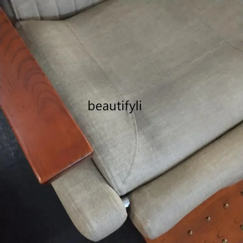 كرسي الحلاق يرفع كرسي الحلاقة الأنيق من الخشب الصلب كرسي صالون الشعر حلاقة الشعر #4