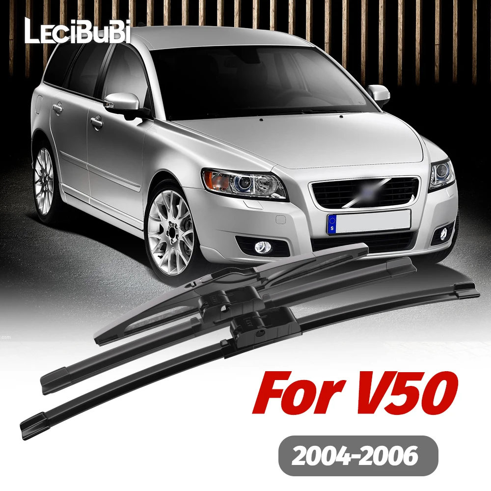 

1set Front & Rear Windshield Wiper Blades Windscreen Wipers For Volvo V50 2004-2006 2005 Accessories