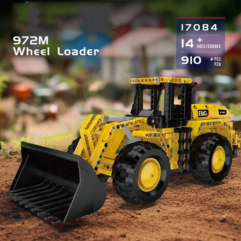 

17084 Engineering Series Vehicle MOC Building Blocks Loader 910Pcs Boys Assembly Ornaments Car Model Small Bricks Toys DIY Gifts
