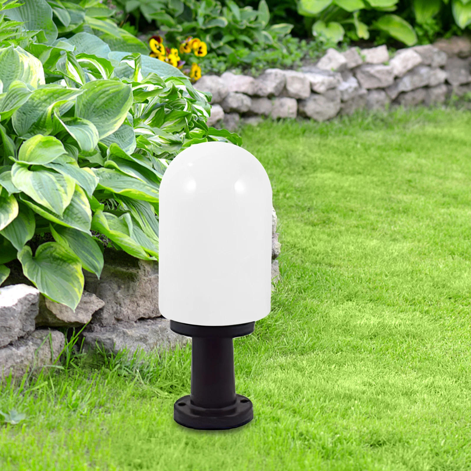 

1pcs White Plastic Post Lamp Shade Replacement for Outdoor Garden Porch Wall Floor Lamp Globe Cover Fixture Parts Street Patio