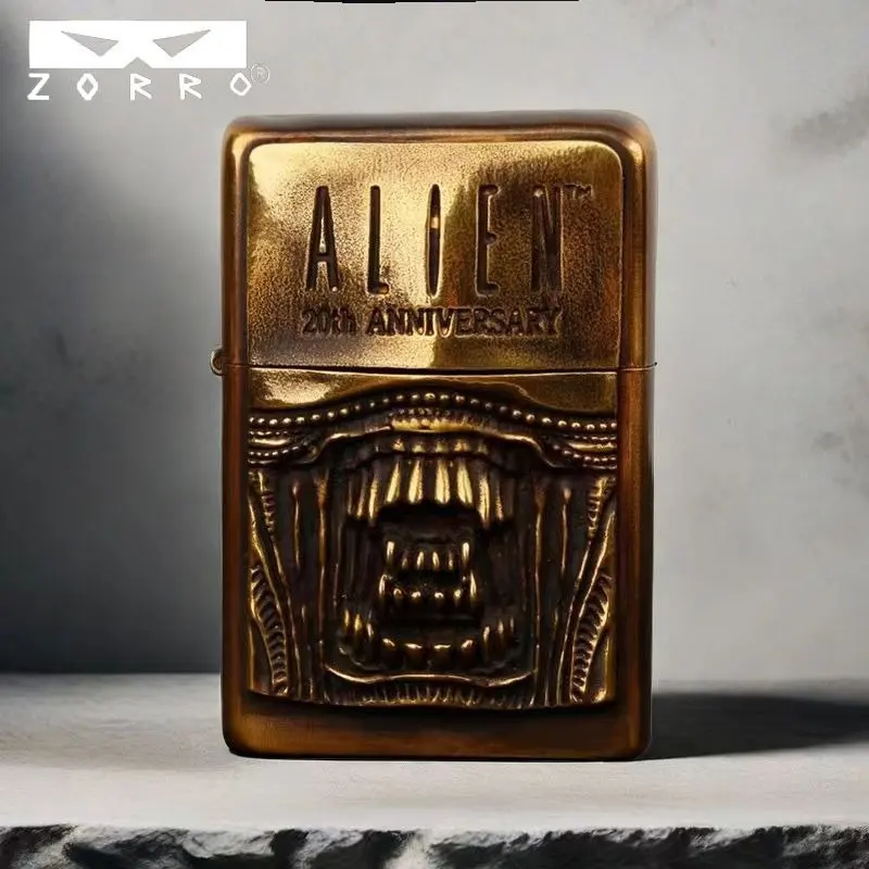 

ZORRO second-generation kerosine lighter punk style relief grinding wheel windproof kerosine cigarette lighter tool nostalgic