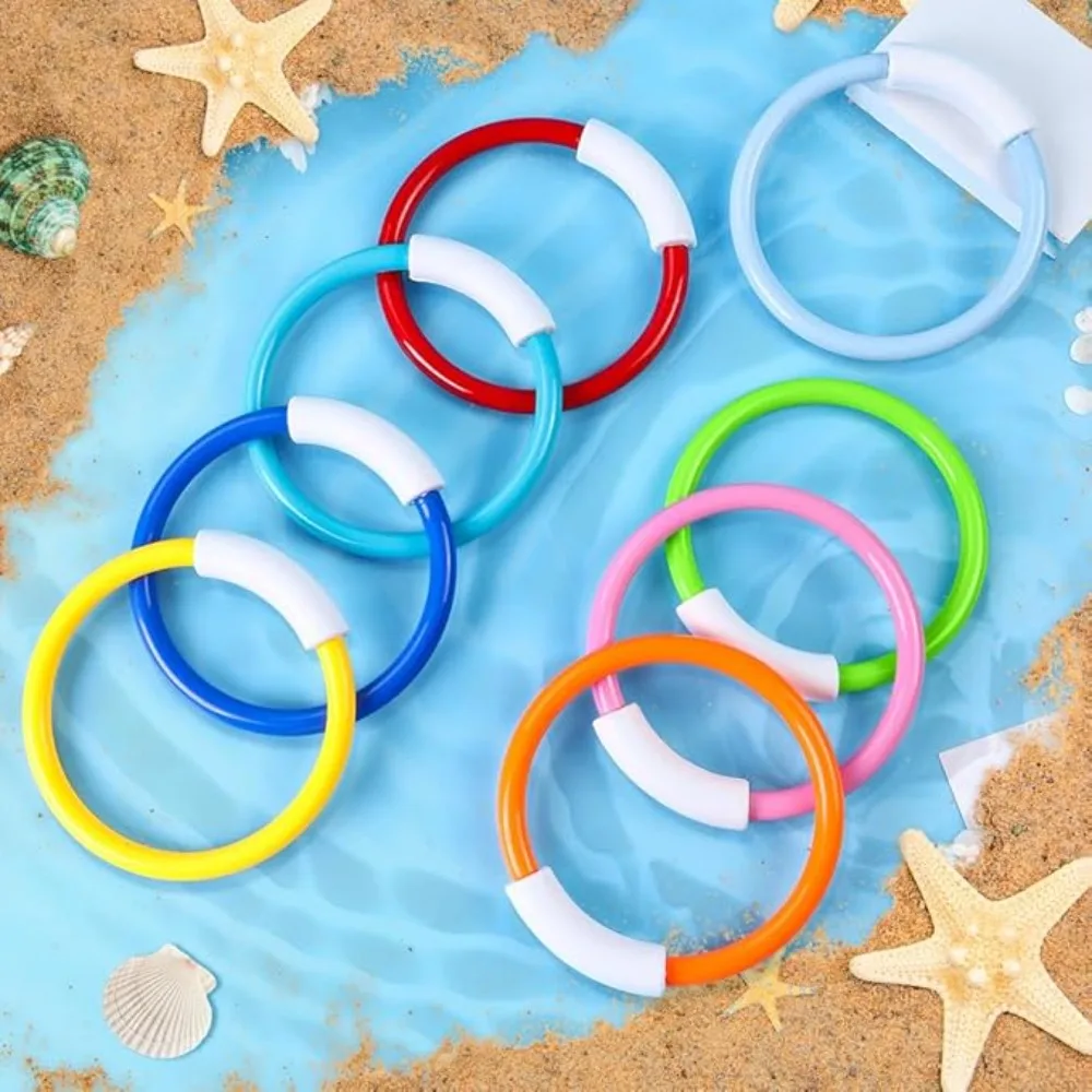 4 Colorful Diving Rings, For Pool Games - Easily Recognizable Water Toys For Swimming, Diving, And Underwater Retrieval Training view 5
