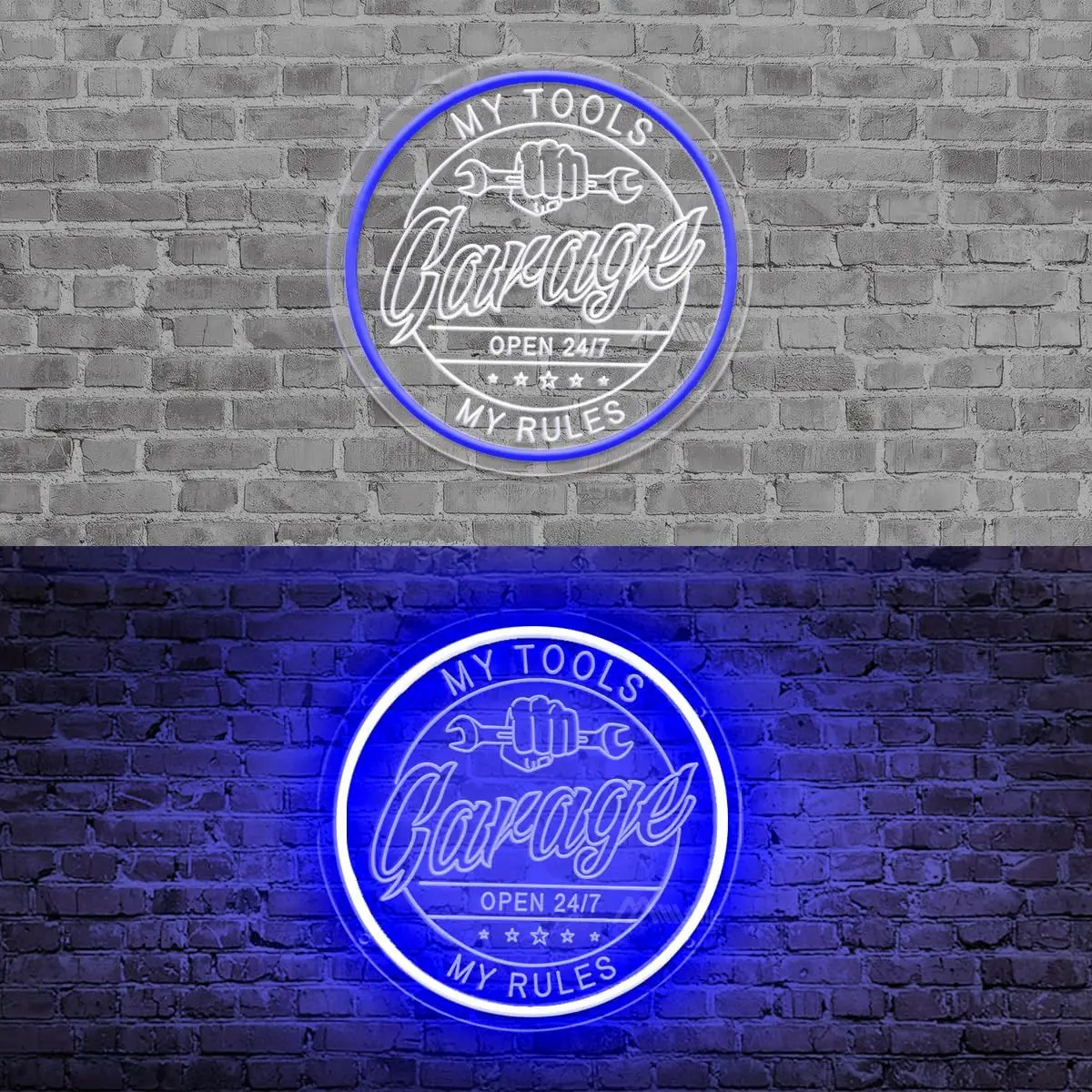 Garage Neon Light Sign Dimmable LED Aesthetics Neon Sign For Wall Decor Man Cave Carport Room Decor Birthday Art Gift For Dad