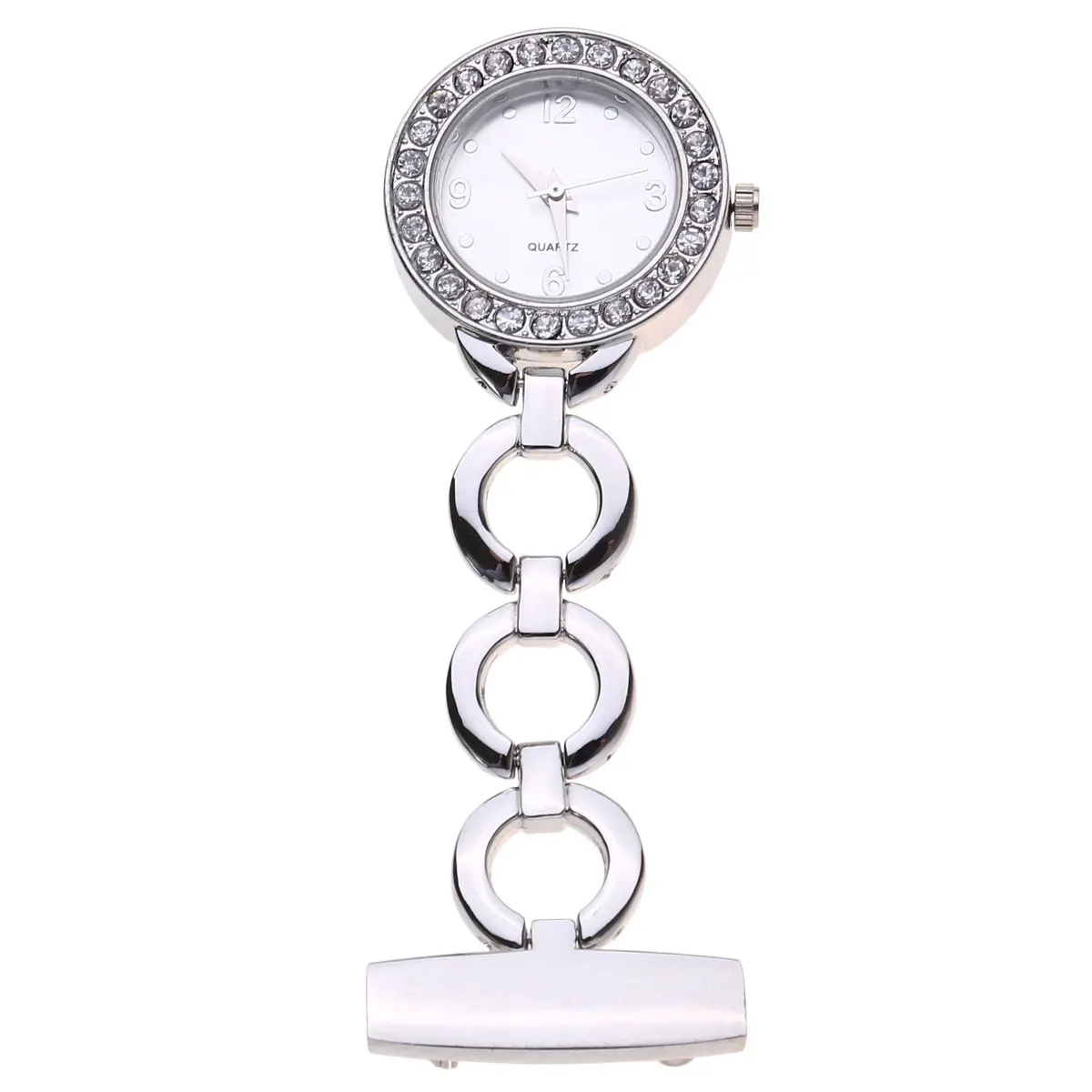 

Nurse Pocket Watch Stylish Doctor Hanging Lapel Pin Block Exquisite Detail Popular Durable Iron Lightweight Practical Long