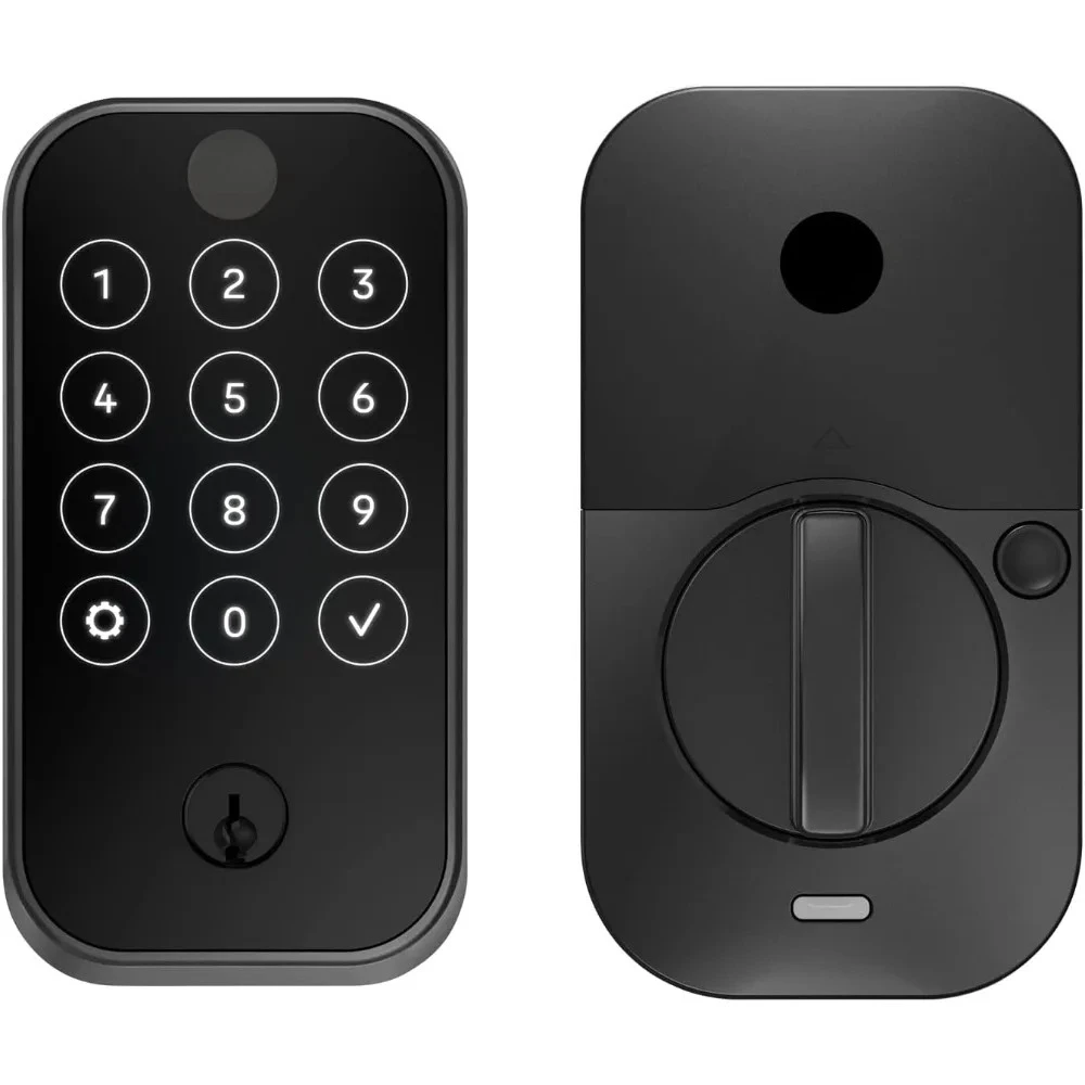 

Assure Lock 2 Deadbolt, Black Suede Digital Touchscreen Entry Door Lock with Electronic Keypad and Back-up Key and Z-wave