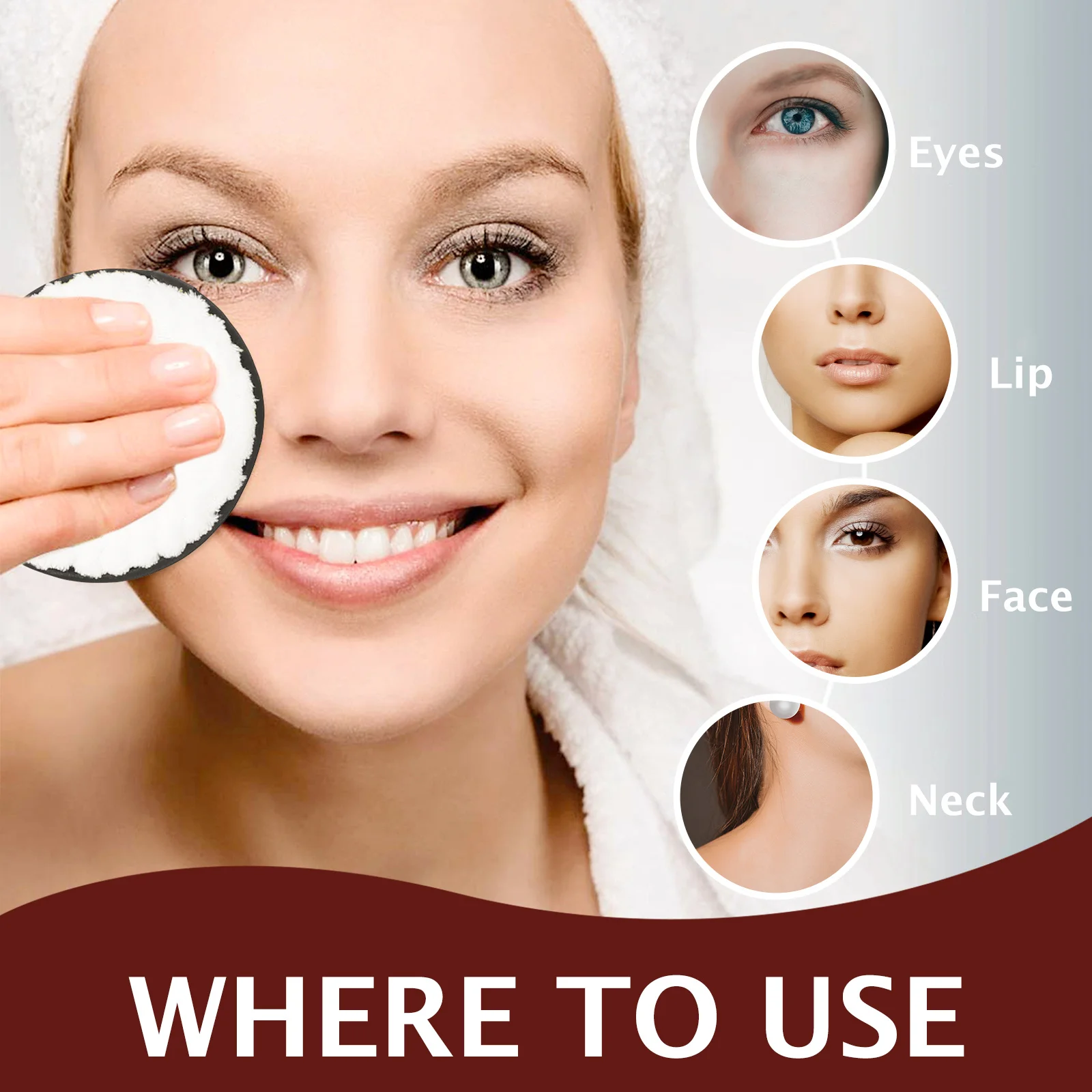 6Pcs Makeup Removing Puff Face Cleaning Sponge Dual-Sided Skin Scrubber Puff for Deep Pore Cleansing Facial Care Tool