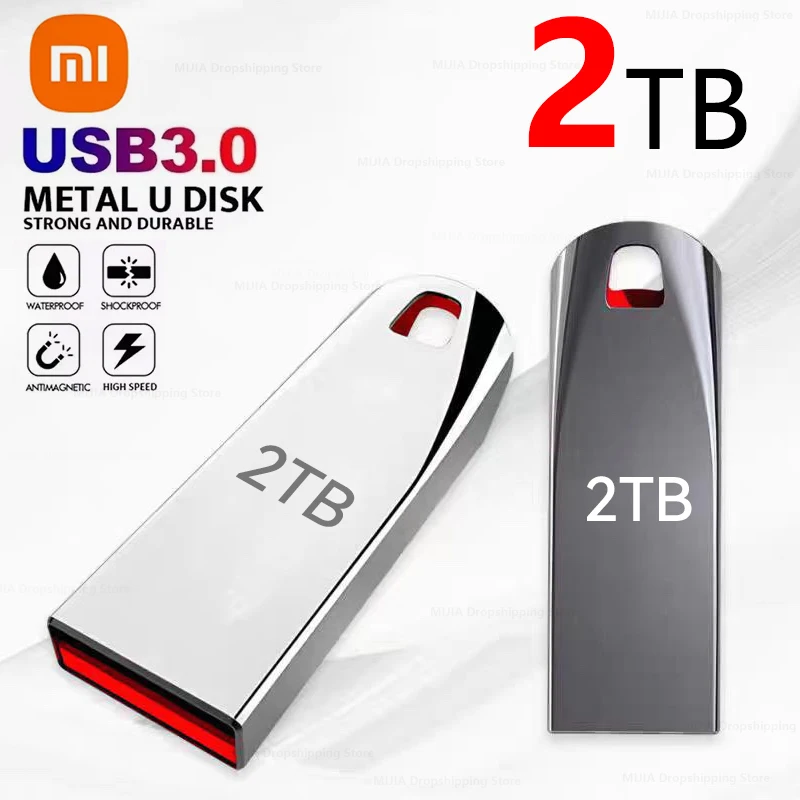 Xiaomi 2TB USB 3.0 Metal Flash Drives High Speed Pendrive 1TB 512GB 256GB Portable Usb Drive Waterproof Memoria Usb Flash Disk