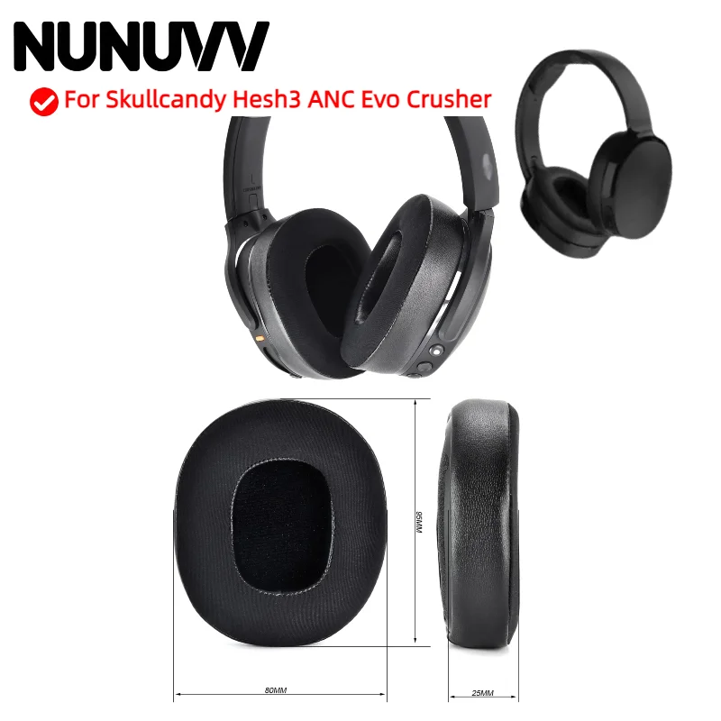 

Replacement Mesh / Ice gel / Leather Ear Pads for Skullcandy Hesh3 ANC Evo Crusher Gaming Headphones