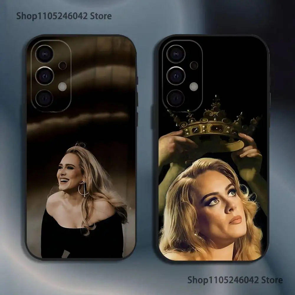 

Singer A-Adele Black Cover Phone Case For Samsung S25,S24,S21,S22,S23,S30,Ultra,S20,Plus,Fe,Lite,5G