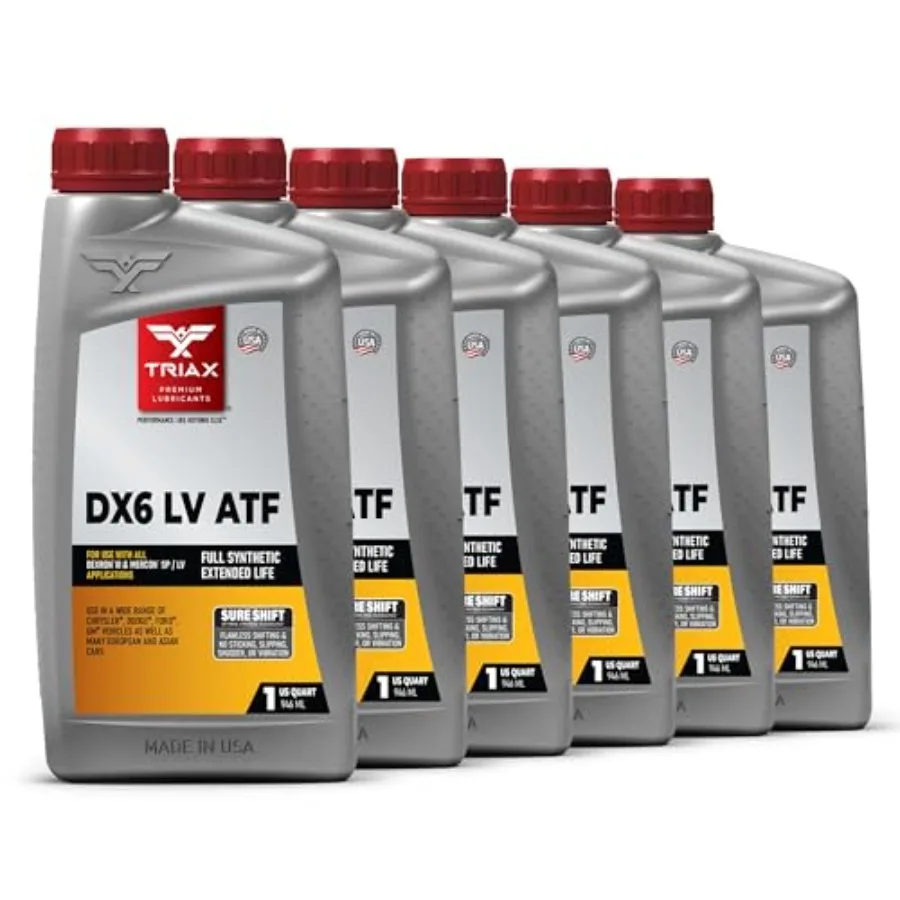 

DX6 ATF - Compatible with Dexron VI and Mercon SP/LV Applications - Full Synthetic OEM Grade Low Viscosity Fill for Life Automa