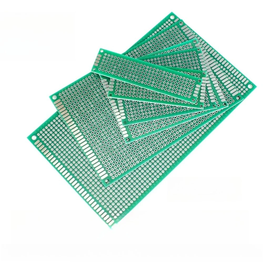 10 SZTUK Dwustronnych Płyt Prototypowych PCB 2x8/3x7/4x6/5x7/6x8/7x9/7x10/8x12/9x15/10x10cm 10x15cm Uniwersalna Płytka Obwodu do Elektroniki