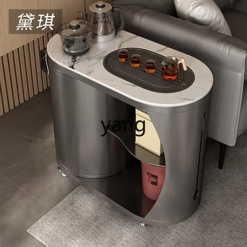

LMM Kung Fu Tea Table Boiling Water Multifunctional Mobile Smart Home Balcony Tea Cart