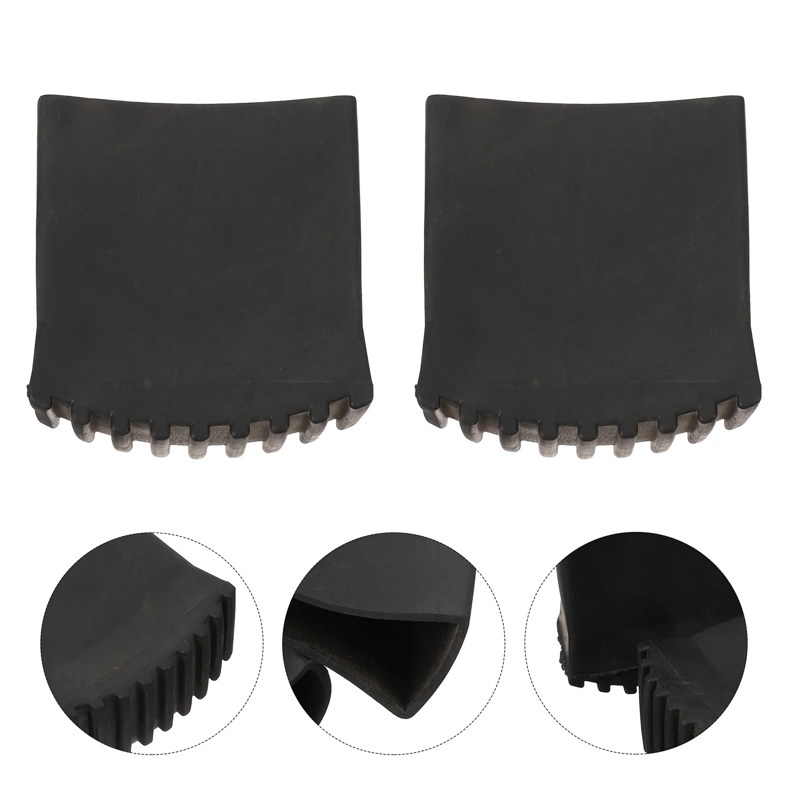 2pcs Non-Slip Foot Covers Rubber Pads For Extension Telescoping Ladder Stability Replacement Parts Ladder Accessories