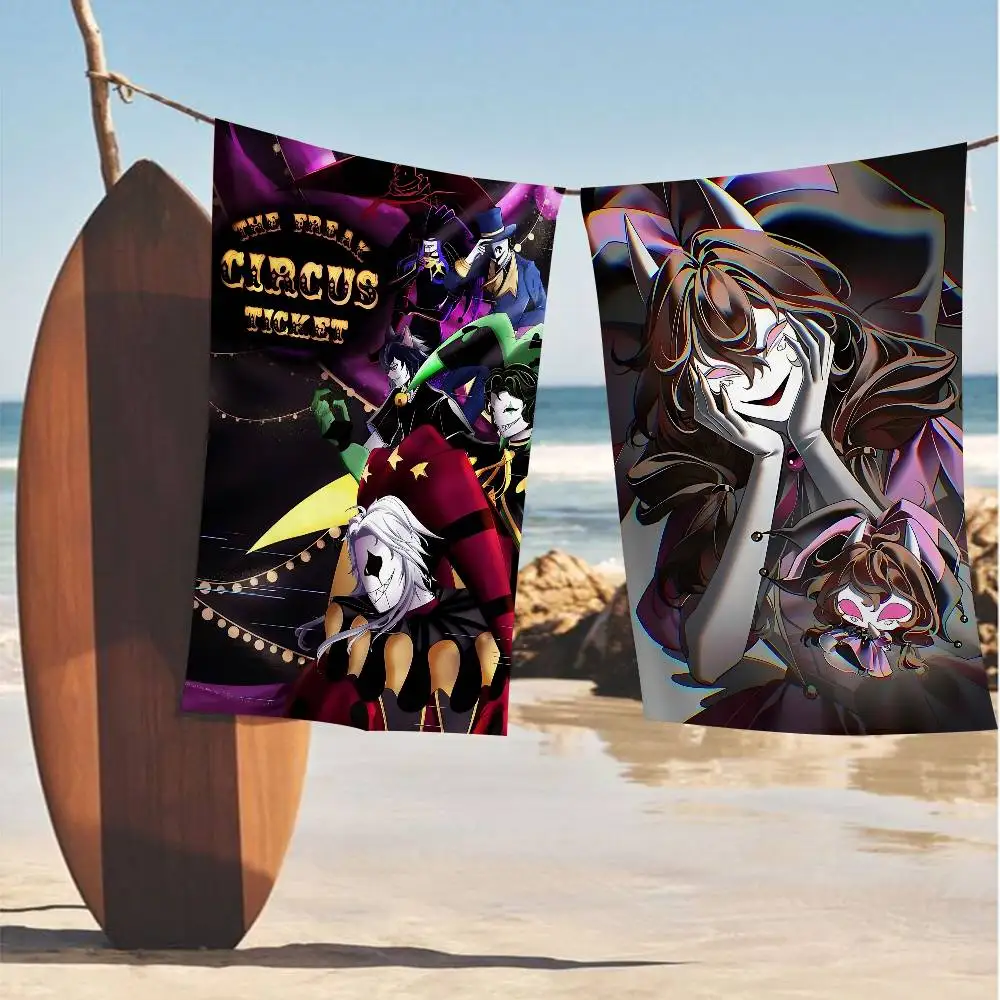 The Freak Circus Pierrot Game Microfiber Printed Beach Towel Mountain Climbing Yoga Beach Swimming Running Absorbent Soft Towel
