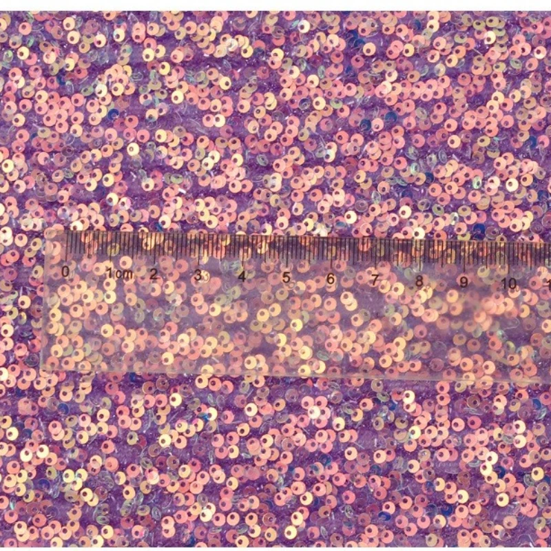 قماش ترتر ليزر قزحي الألوان مشفر مادة غير شفافة لتزيين حفلات الزفاف وخلفية الملابس والحجاب