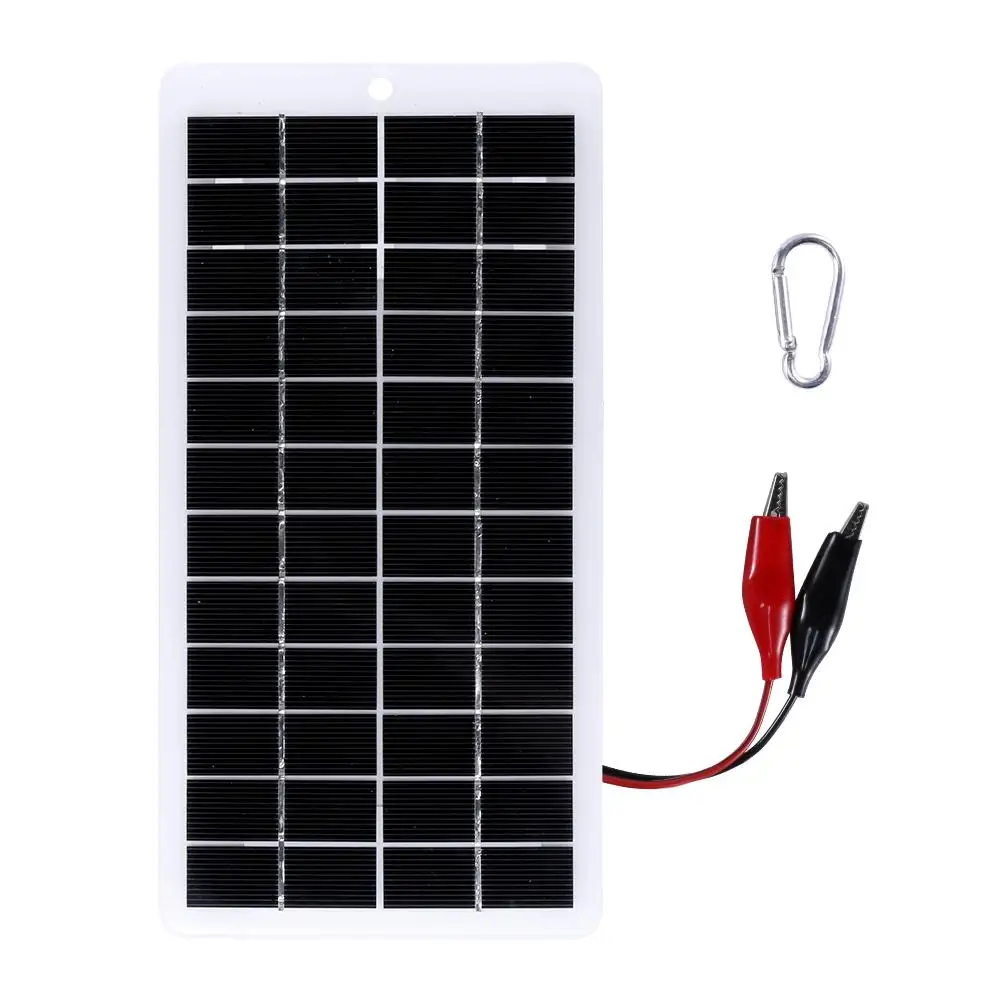 

5Pcs 10W 12V Polysilicon Solar Panel Power Bank for Outdoor Lamp Pump 9-12V Battery