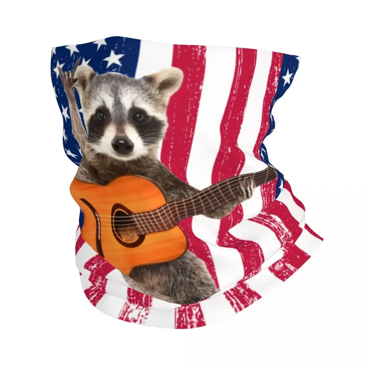 

Забавная бандана с изображением енота на заказ, гетры с защитой от ультрафиолета, шарф для лица, мужской и женский головной убор, трубка, Балаклава